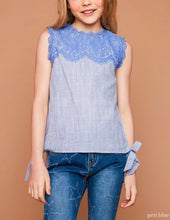 Lace Detail Sleeveless Blouse (Daughter: Mommy & Me) - Heart & Soul Clothing Co.