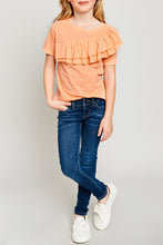 Asymmetrical Ruffle T-Shirt (Daughter: Mommy and Me) - Heart & Soul Clothing Co.