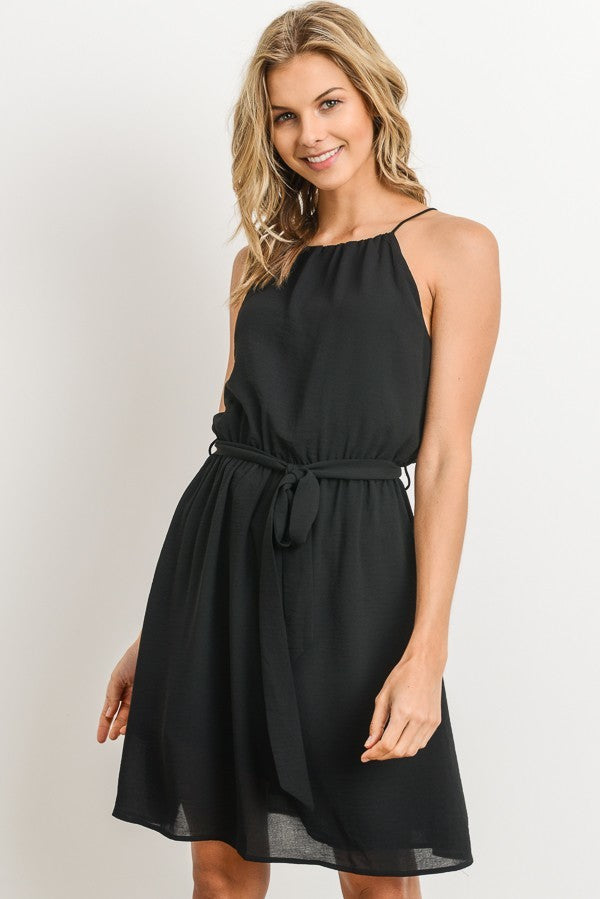 Black Halter Dress - Heart & Soul Clothing Co.