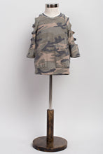 Camo 3/4 Cut-out Sleeve Child Top (Mommy and Me)