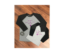 She gets it from me (Ladies size: Mommy and Me baseball shirt) - Heart & Soul Clothing Co.